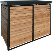 Müllbox mit Holzfüllung