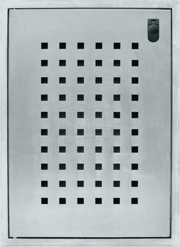 Tür mit Lochblech 30 x 30